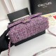 CHANEL Handmade fabric shoulder bag