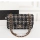 CHANEL Handmade fabric shoulder bag