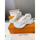 LV Run55 patchwork mesh sports shoes