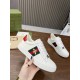 GUCCI Men's and women's sports and leisure small white shoes