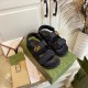 GUCCI hook and loop  sandals