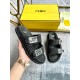 Fendi Double buckle flat shoes