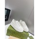 GUCCI  1977 Embroidered canvas platform casual shoes