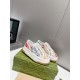 GUCCI  1977 Embroidered canvas platform casual shoes