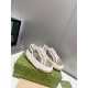 GUCCI  1977 Embroidered canvas platform casual shoes