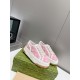 GUCCI  1977 Embroidered canvas platform casual shoes