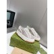 GUCCI  1977 Embroidered canvas platform casual shoes