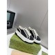 GUCCI  1977 Embroidered canvas platform casual shoes