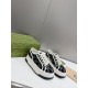 GUCCI  1977 Embroidered canvas platform casual shoes