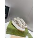 GUCCI  1977 Embroidered canvas platform casual shoes