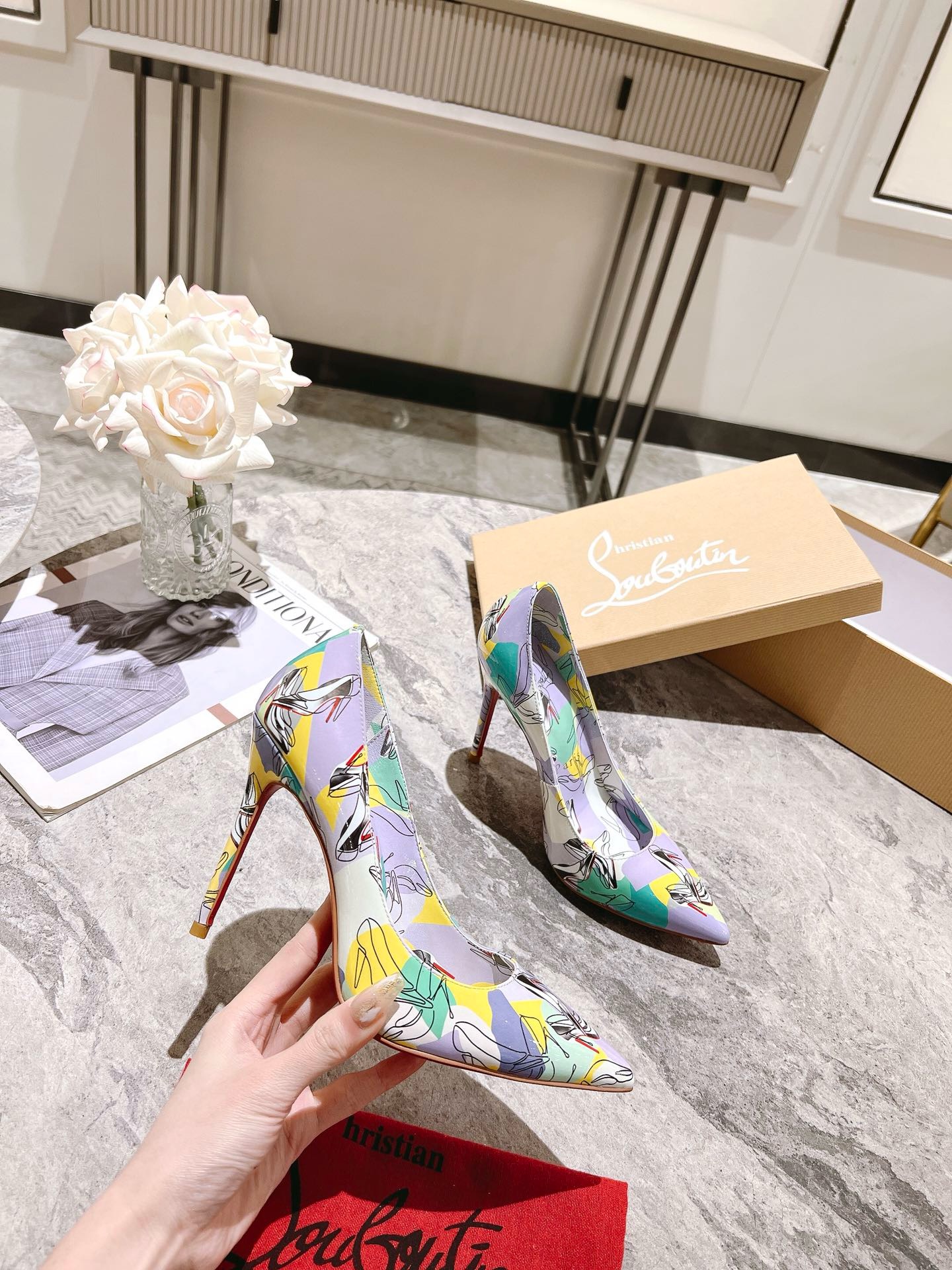 Christian Louboutin Printed high heels