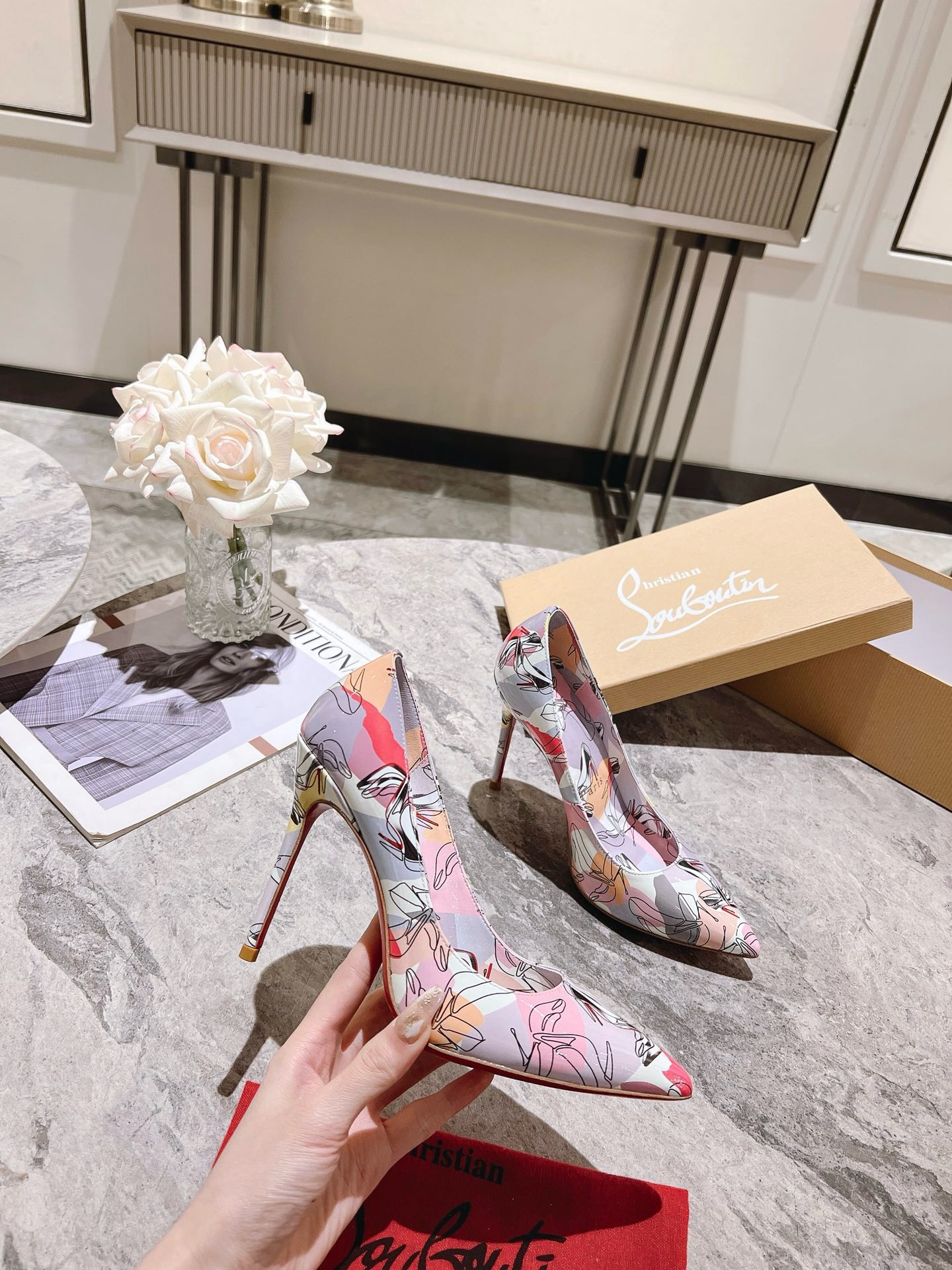 Christian Louboutin Printed high heels