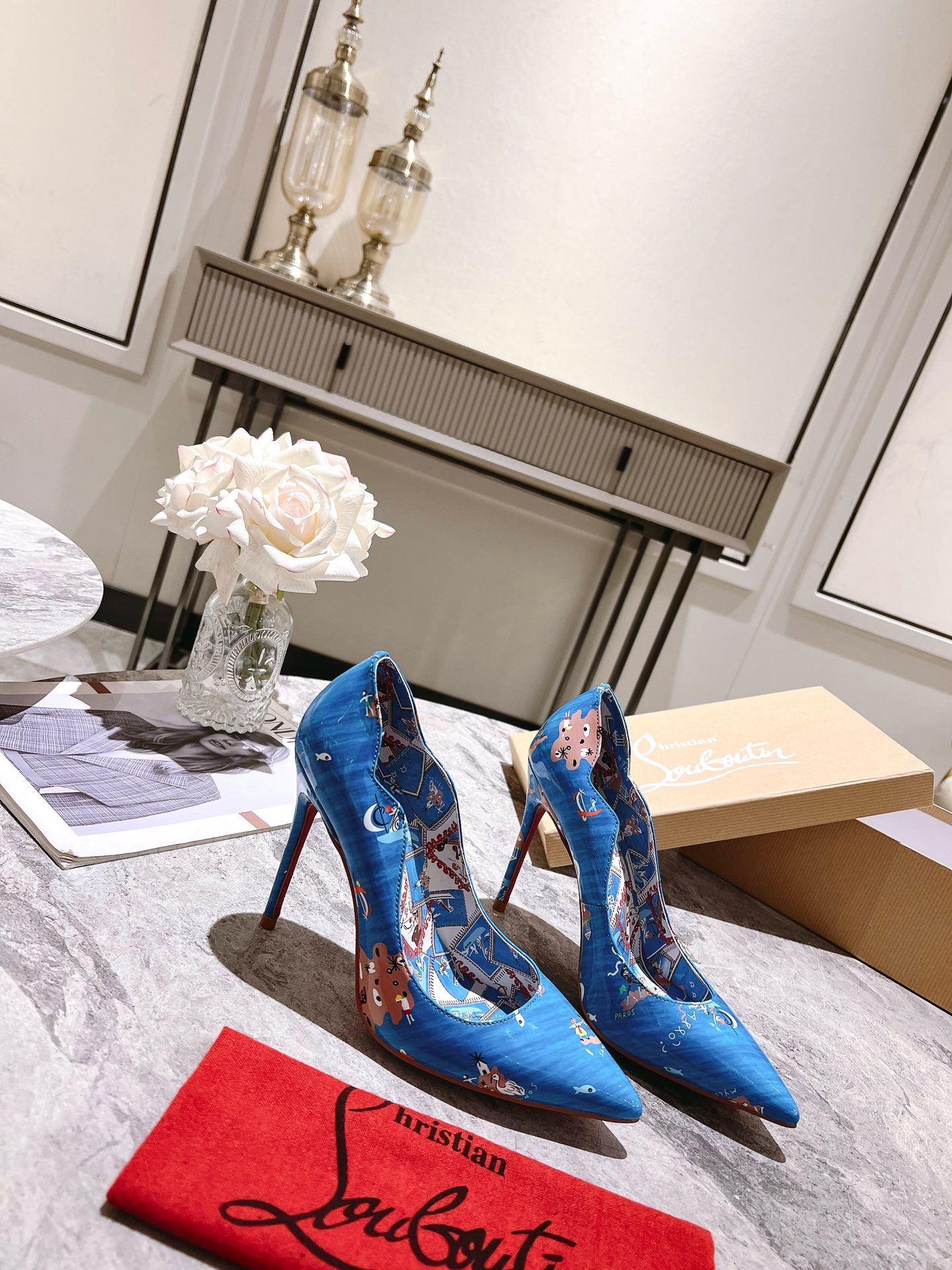 Christian Louboutin Printed high heels