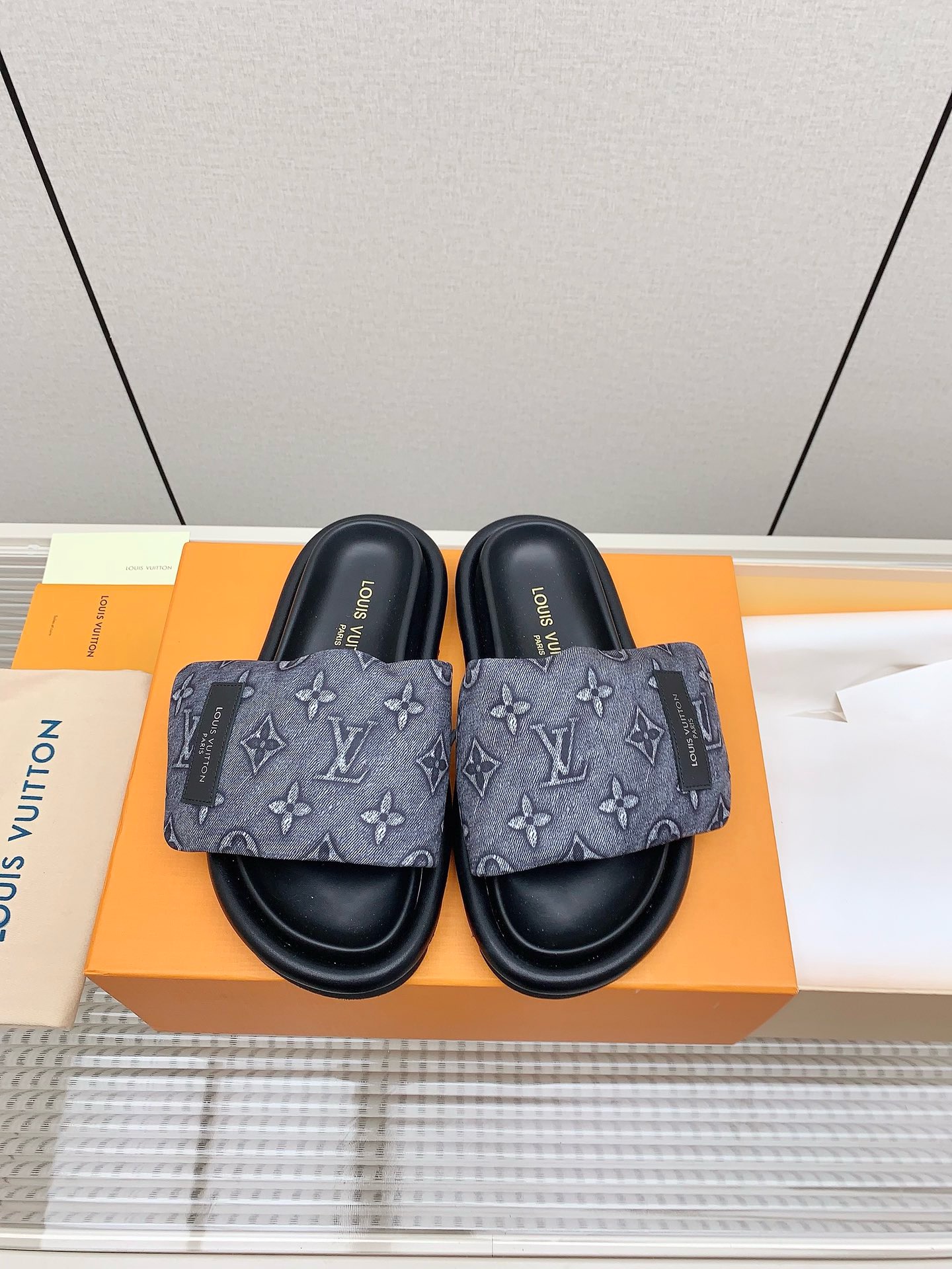 LV pool pillow comfort Flat sandals