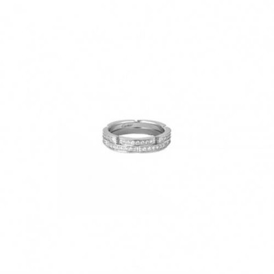 CARTIER MAILLON PANTHÈRE THIN WEDDING BAND, 2 HALF DIAMOND-PAVED ROWS B4098900