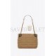 YSL NIKI MEDIUM CHAIN BAG IN RAFFIA AND LEATHER 633187GG66W7069 (28*20*8.5cm)