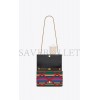 YSL KATE MEDIUM CHAIN BAG IN PATCHWORK CANVAS 364021FABCA8479 (24*14.5*5.5cm)