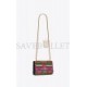 YSL KATE MEDIUM CHAIN BAG IN PATCHWORK CANVAS 364021FABCA8479 (24*14.5*5.5cm)