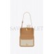 YSL SOLFERINO MEDIUM IN CANVAS AND VEGETABLE-TANNED LEATHER 634305FABE69066 (23*16*6cm)