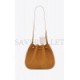 YSL PARIS VII LARGE FLAT HOBO BAG IN OSTRICH PATTERN 697941LAAAJ7733 (44*33*2cm)