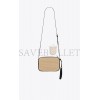 YSL LOU CAMERA BAG IN RAFFIA AND SMOOTH LEATHER 6125429OBEW7070 (23*16*6cm)