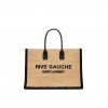 YSL RIVE GAUCHE TOTE BAG IN RAFFIA AND LEATHER 685742GAAAG2099 (48*36*16cm)