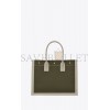 YSL RIVE GAUCHE SMALL TOTE BAG IN LINEN AND LEATHER 617481FAADI3281 (39*31*18cm)