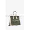 YSL RIVE GAUCHE SMALL TOTE BAG IN LINEN AND LEATHER 617481FAADI3281 (39*31*18cm)