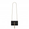 YSL KATE SMALL CHAIN BAG WITH TASSEL IN CROCODILE-EMBOSSED SHINY LEATHER 474366DND0J1000 (20*12.5*5cm)