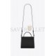 YSL CASSANDRA MINI TOP HANDLE BAG IN BOX SAINT LAURENT LEATHER (20*16*7.5cm)