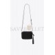 YSL LOU CAMERA BAG IN QUILTED SUEDE AND SMOOTH LEATHER 612544C4BW71000 (23*16*6cm)