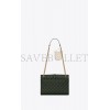 YSL ENVELOPE MEDIUM CHAIN BAG IN MIX MATELASS&EACUTE; GRAIN DE POUDRE EMBOSSED LEATHER 600185BOW913045 (24*17.5*6cm)