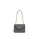 YSL LOULOU SMALL CHAIN BAG IN QUILTED STRIPED DENIM 494699FAA7G4165 (23*17*9cm)