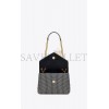 YSL LOULOU SMALL CHAIN BAG IN QUILTED STRIPED DENIM 494699FAA7G4165 (23*17*9cm)