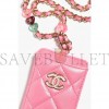 CHANEL CARD HOLDER WITH CHAIN AP3229 B10228 NM370 (10*7*0.5cm)