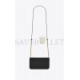 YSL CASSANDRE PHONE HOLDER WITH STRAP IN SMOOTH LEATHER 6350950U40J1000 (18*11*2.5cm)