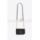 YSL CASSANDRE PHONE HOLDER WITH STRAP IN SMOOTH LEATHER 6350950U40J1000 (18*11*2.5cm)