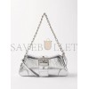 BALENCIAGA SILVER LINDSAY S METALLIC-LEATHER SHOULDER BAG  BALENCIAGA  MATCHESFASHION US (28.5*12.9*5.3cm)