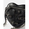 BALENCIAGA BLACK LE CAGOLE MINI LEATHER CROSS-BODY BAG  BALENCIAGA  MATCHESFASHION US (15.2*13.9*5cm)