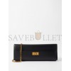 BALENCIAGA BLACK MONEY LEATHER CLUTCH BAG  BALENCIAGA  MATCHESFASHION US (35*13.2*4.8cm)