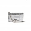 BALENCIAGA SILVER HOURGLASS CROCODILE-EFFECT LEATHER CROSS-BODY BAG  BALENCIAGA  MATCHESFASHION US (19*12*4.5cm)