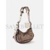 BALENCIAGA BROWN LE CAGOLE XS METALLIC-LEATHER SHOULDER BAG  BALENCIAGA  MATCHESFASHION US (26*13*5cm)