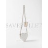 BALENCIAGA WHITE LE CAGOLE HEART MINI LEATHER CROSS-BODY BAG  BALENCIAGA  MATCHESFASHION US (15.2*13.2*5cm)