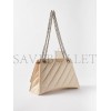 BALENCIAGA NEUTRAL CRUSH M QUILTED CRINKLED-LEATHER SHOULDER BAG  BALENCIAGA  MATCHESFASHION US (25.5*15*6.4cm)