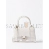 BALENCIAGA WHITE LADY FLAP S CROCODILE-EFFECT SHOULDER BAG  BALENCIAGA  MATCHESFASHION US (21.8*14.2*8.8cm)