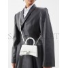 BALENCIAGA WHITE LADY FLAP S CROCODILE-EFFECT SHOULDER BAG  BALENCIAGA  MATCHESFASHION US (21.8*14.2*8.8cm)