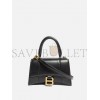 BALENCIAGA BLACK HOURGLASS XS LEATHER BAG  BALENCIAGA  MATCHESFASHION US (19*12*6.6cm)