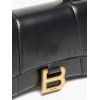 BALENCIAGA BLACK HOURGLASS XS LEATHER BAG  BALENCIAGA  MATCHESFASHION US (19*12*6.6cm)