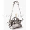 BALENCIAGA SILVER NEO CAGOLE CITY XS LEATHER BAG  BALENCIAGA  MATCHESFASHION US (25.6*17*11.1cm)