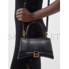 BALENCIAGA BLACK HOURGLASS SMALL LEATHER BAG  BALENCIAGA  MATCHESFASHION US (22.6*14.9*10.1cm)